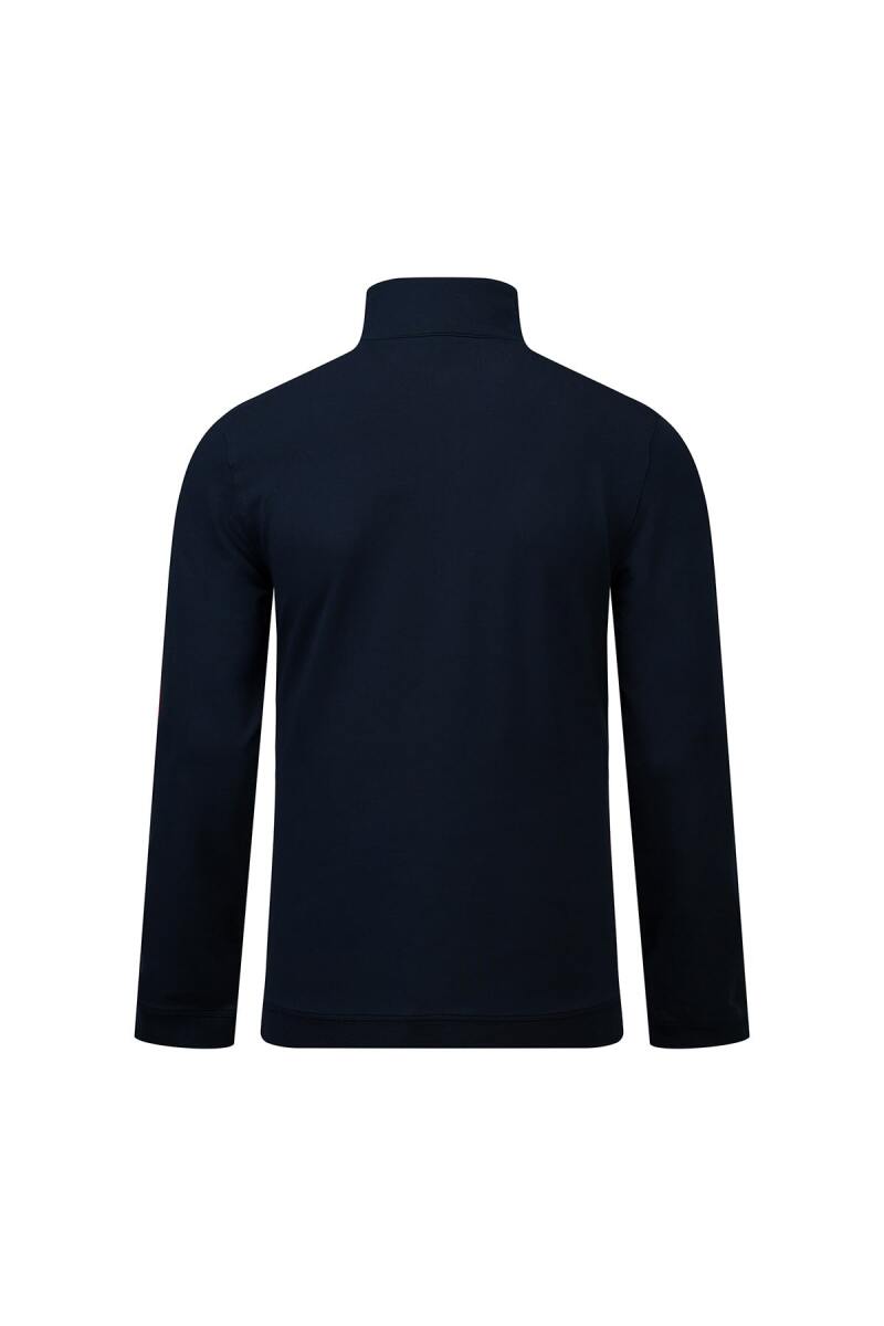 Lacivert Regular Fit Yarım Balıkçı Yaka Fermuarlı Sweatshirt - HTML (1)