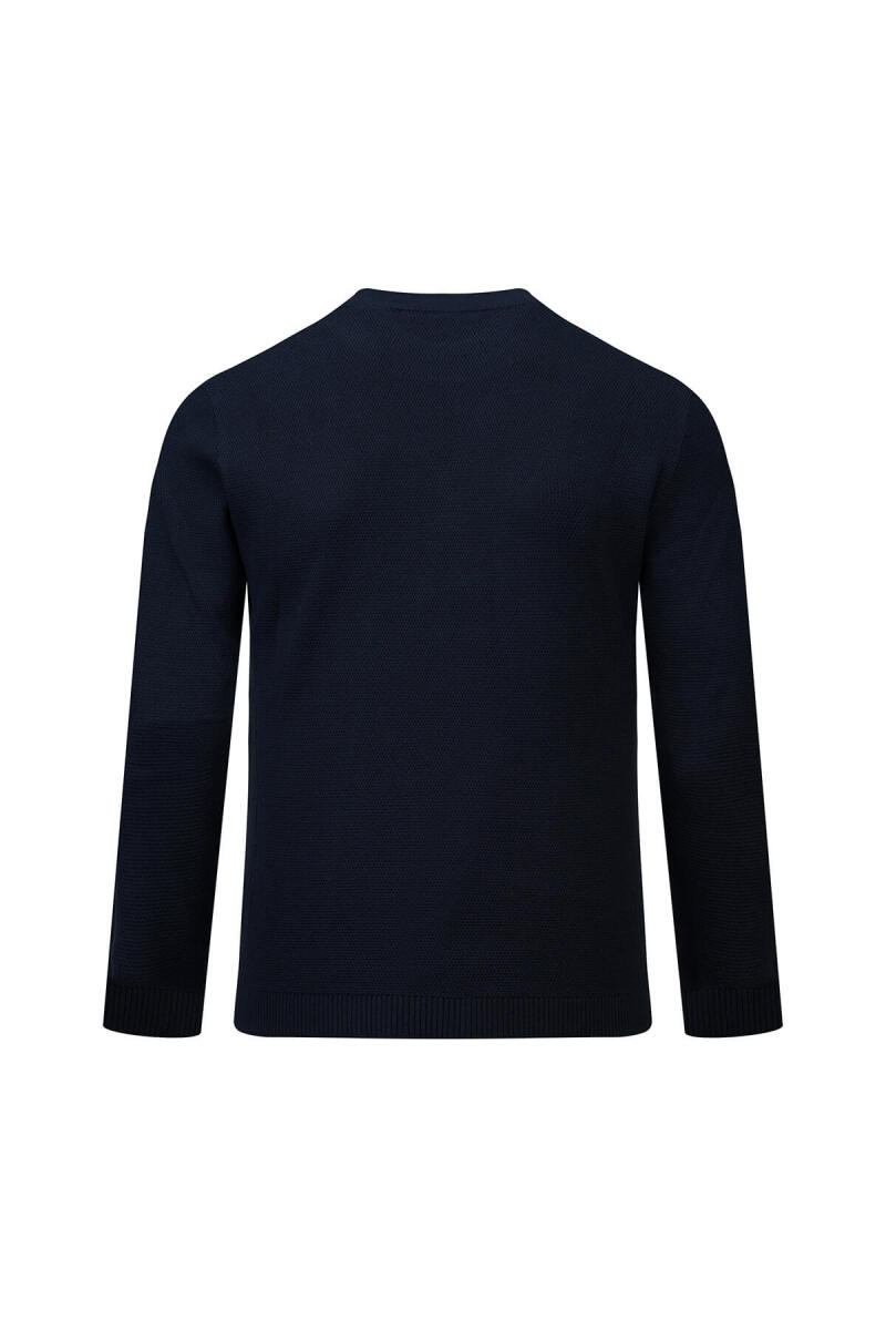 Lacivert Regular Fit Yarım Balıkçı Yaka Pamuklu Kazak - HTML (1)