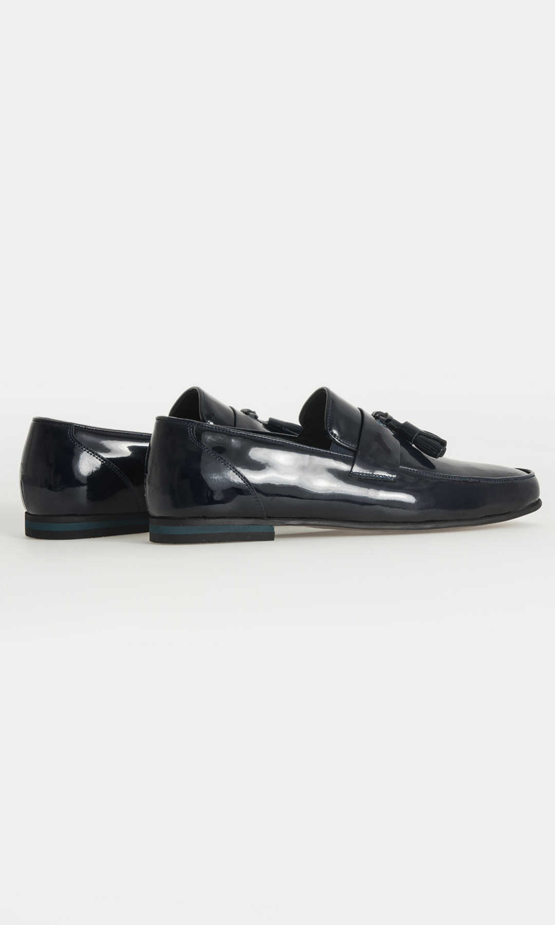 Lacivert Klasik Püsküllü Loafer Ayakkabı