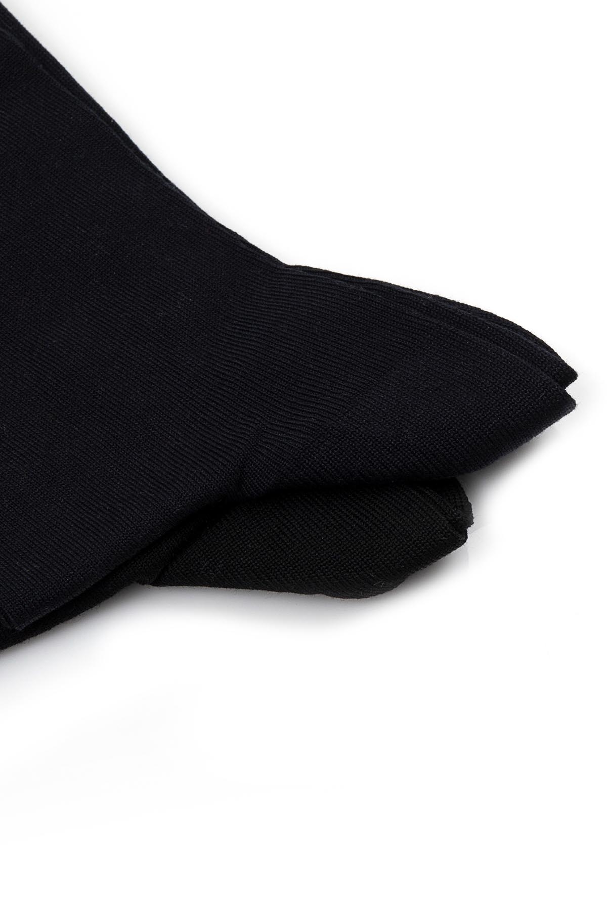 Siyah İkili Soket Çorap