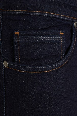 Lacivert Slim Fit Düz Pamuklu 5 Cep Kot Pantolon - Thumbnail