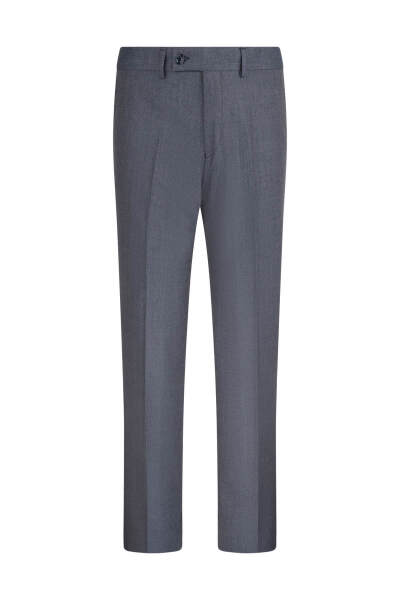 Lacivert Slim Fit Fit Yandan Cepli Kumaş Pantolon - 2