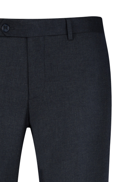 Lacivert Slim Fit Yandan Cep Kumaş Pantolon - 2