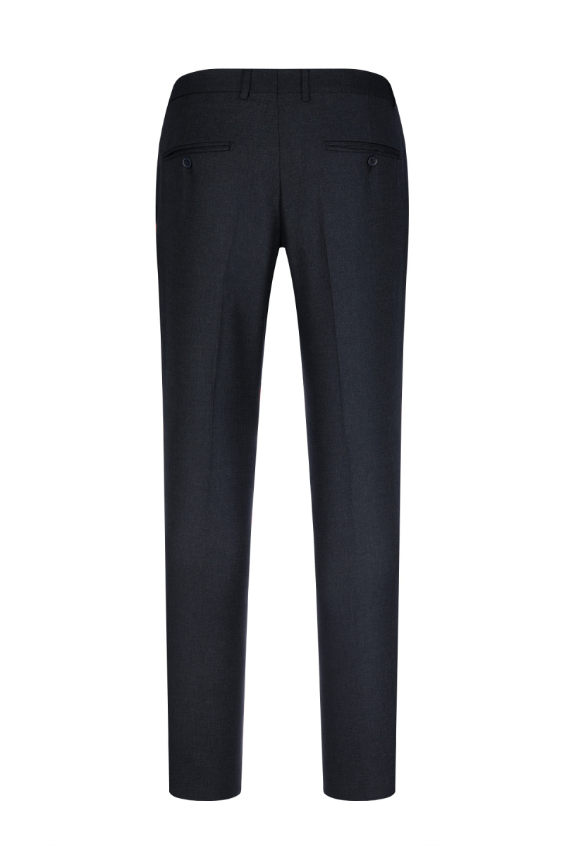 Lacivert Slim Fit Yandan Cep Kumaş Pantolon - Hatemoğlu (1)