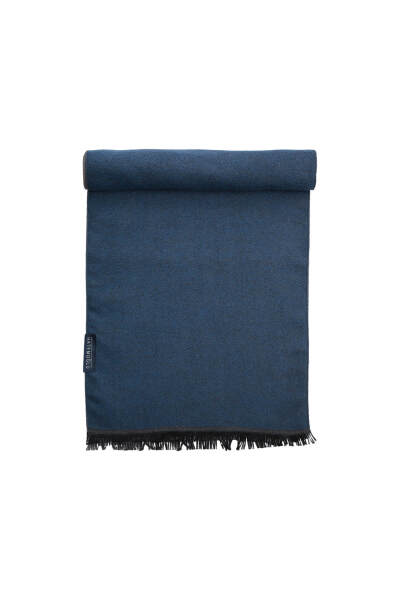 Lacivert - Vizon Çift Taraflı Atkı - 5