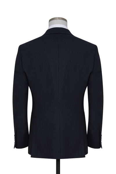 Lacivert Yelekli Slim Fit Takım Elbise - 2