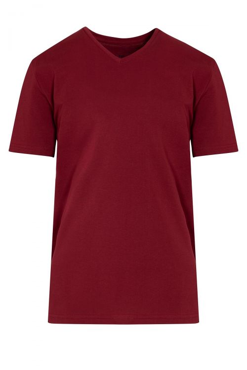 V Yaka Basic 3'lü Pamuklu Tişört