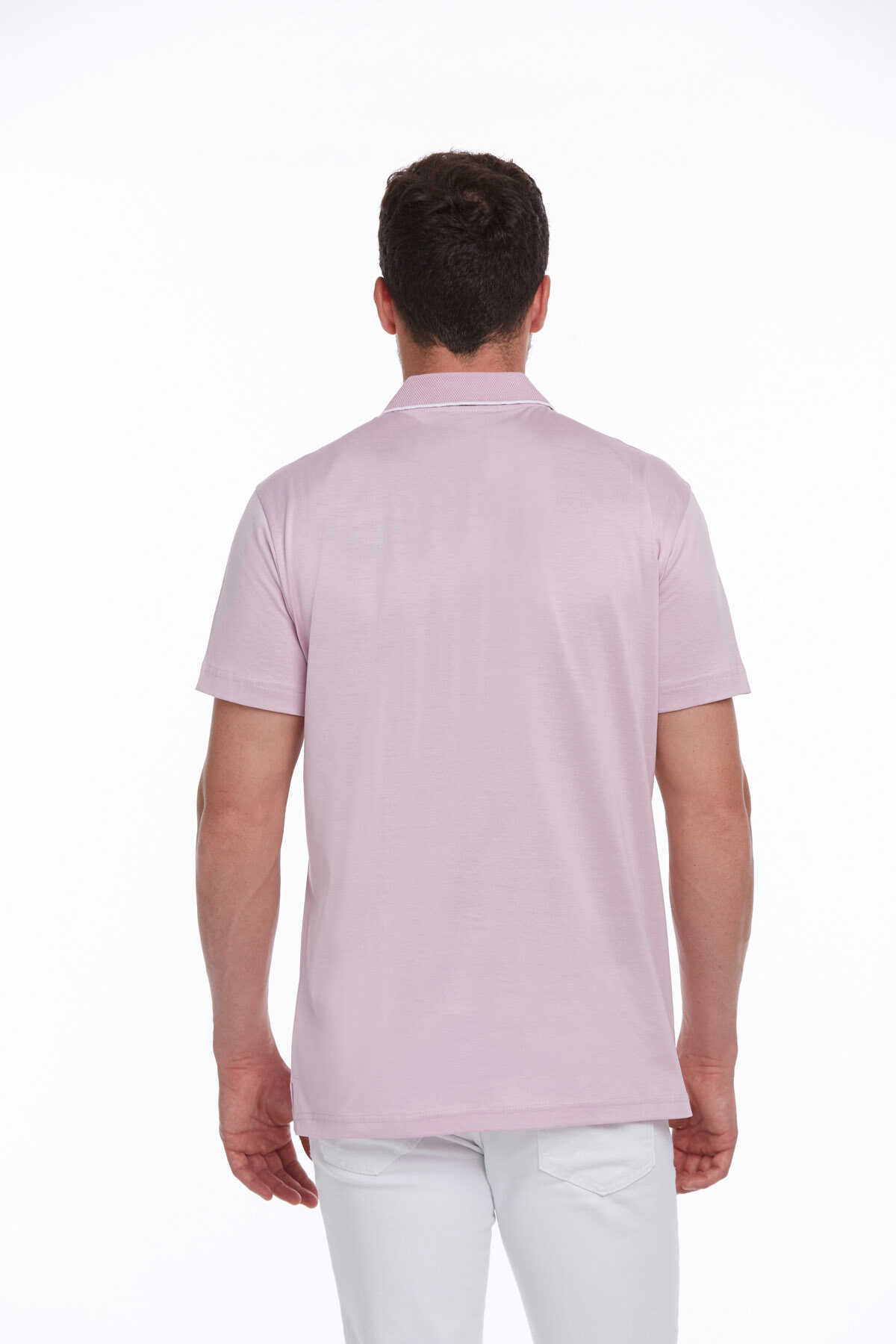 Lila Regular Fit Merserize Polo Yaka %100 Pamuk Tişört - 6