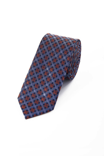Mavi Desenli Kravat - 1