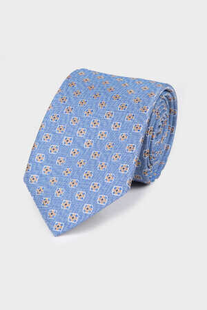 Mavi Desenli Kravat - 2