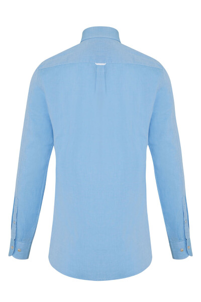 Mavi Slim Fit Uzun Kol Gömlek - 2