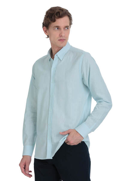 Mavi Comfort Fit 100% Pamuk Düğmeli Yaka Uzun Kollu Casual Gömlek 