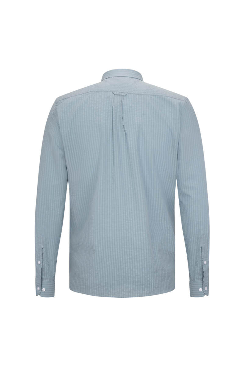 Mavi Comfort Fit 100% Pamuk Slim Yaka Uzun Kollu Spor Gömlek - Saykı (1)