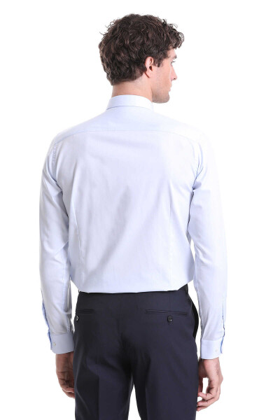 Mavi Comfort Fit 100% Pamuklu Slim Yaka Uzun Kollu Klasik Gömlek - 6