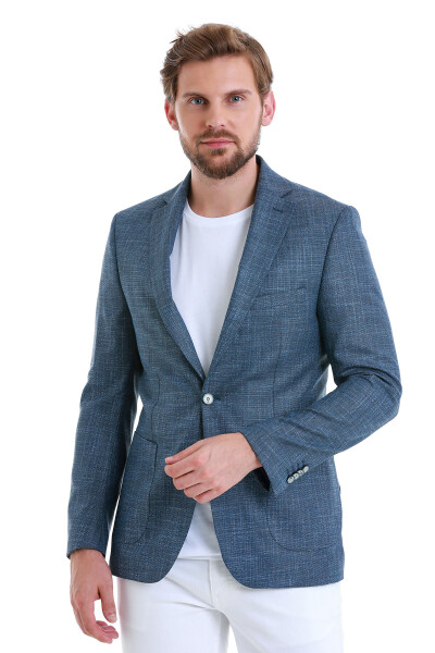 Mavi Comfort Fit Mono Yaka Klasik Ceket - 7
