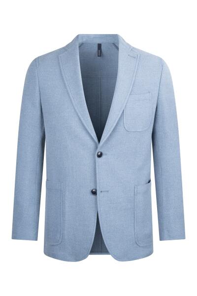 Mavi Comfort Fit Mono Yaka Klasik Keten Ceket 