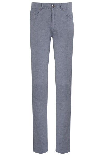 Mavi Desenli Slim Fit Spor Pantolon - 1