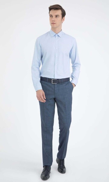 Mavi Slim Fit Gömlek - 2