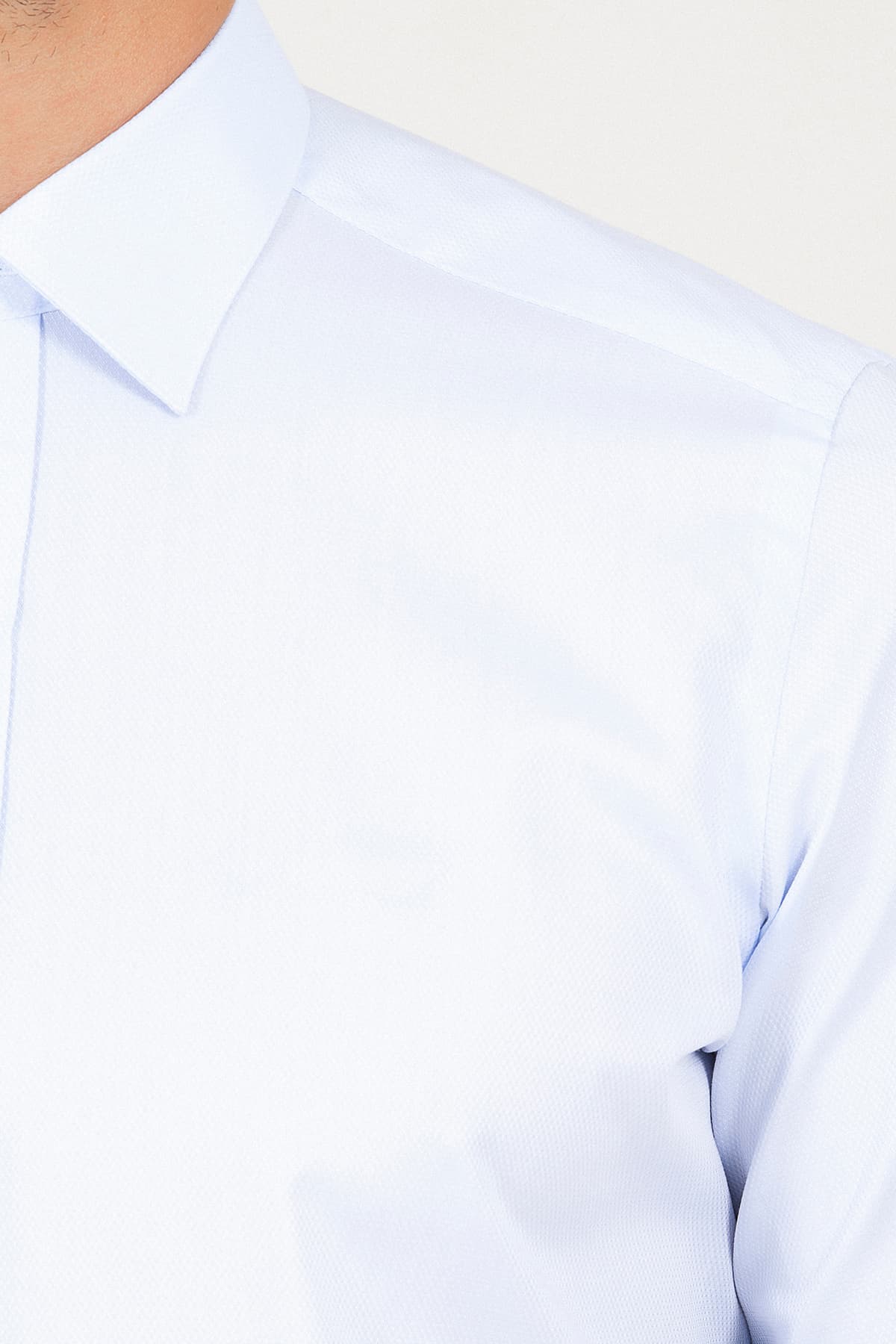 Mavi Regular Fit Desenli 100% Pamuk Uzun Kol Manşetli Gömlek
