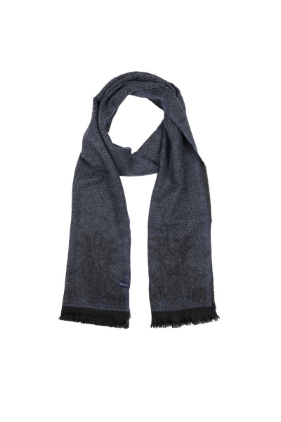 Mavi Desenli Atkı - 1