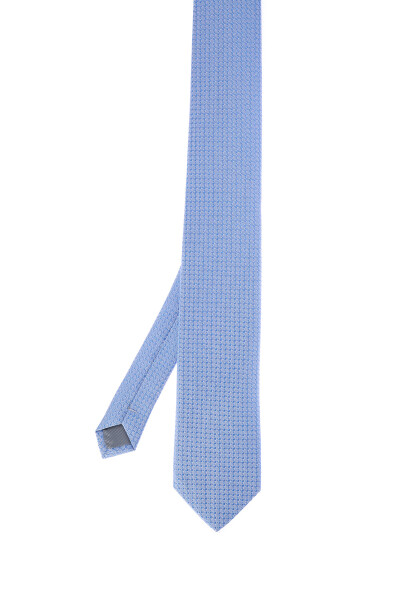 Mavi Desenli Klasik Micro Kravat - 2