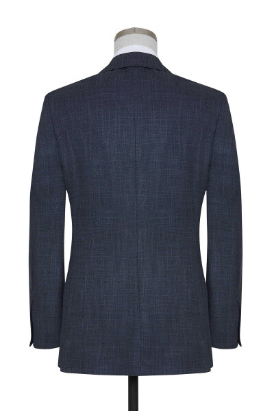 Mavi Desenli Takım Elbise - 2