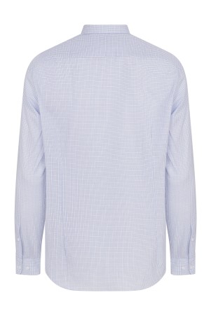 Mavi Regular Fit Kareli 100% Pamuk Uzun Kol Klasik Gömlek - Thumbnail