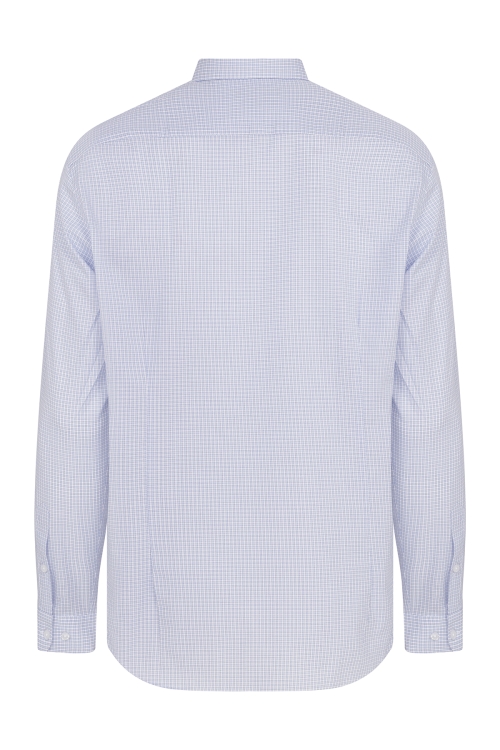 Mavi Regular Fit Kareli 100% Pamuk Uzun Kol Klasik Gömlek - Thumbnail (1)