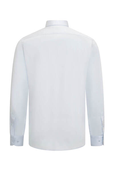 Mavi Klasik Fit Slim Yaka 100% Pamuk Uzun Kollu Saten Gömlek - 2