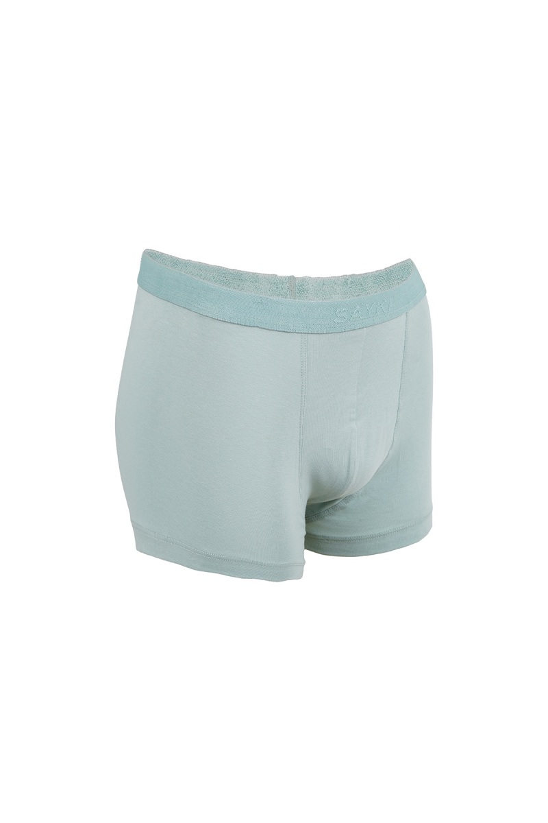 Mavi Pamuklu Boxer - Hatem Saykı