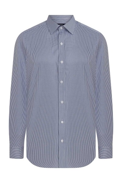 Mavi Slim Fit Kareli 100% Pamuk Uzun Kol Spor Gömlek - 2