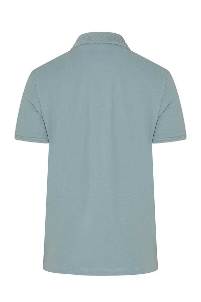 Mavi Polo Yaka Tişört - 2