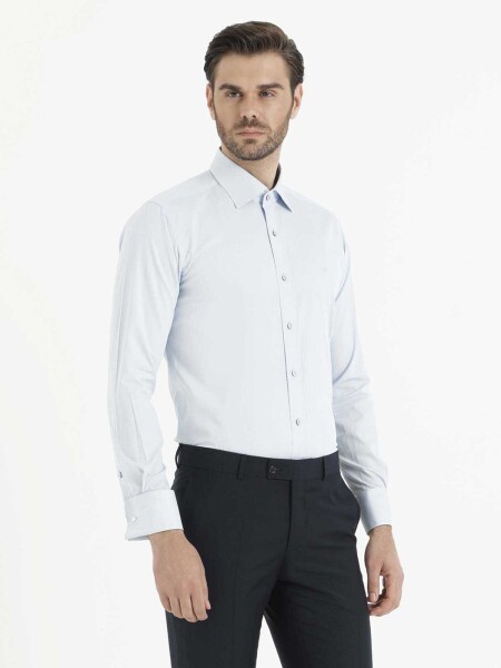 Mavi Slim Fit Gömlek - 3