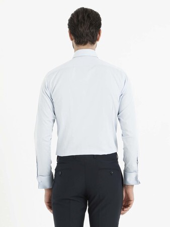 Mavi Slim Fit Gömlek - 6