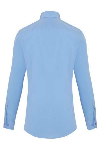 Mavi Slim Fit Uzun Kol Gömlek - 2