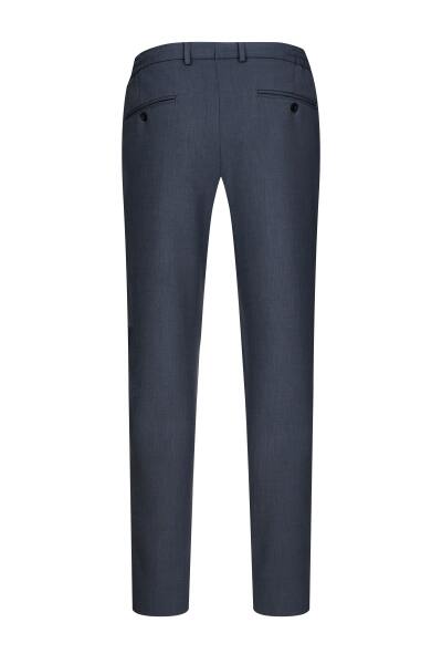 Mavi Rahat Kesim Yandan Cepli Jogger Pantolon - 3