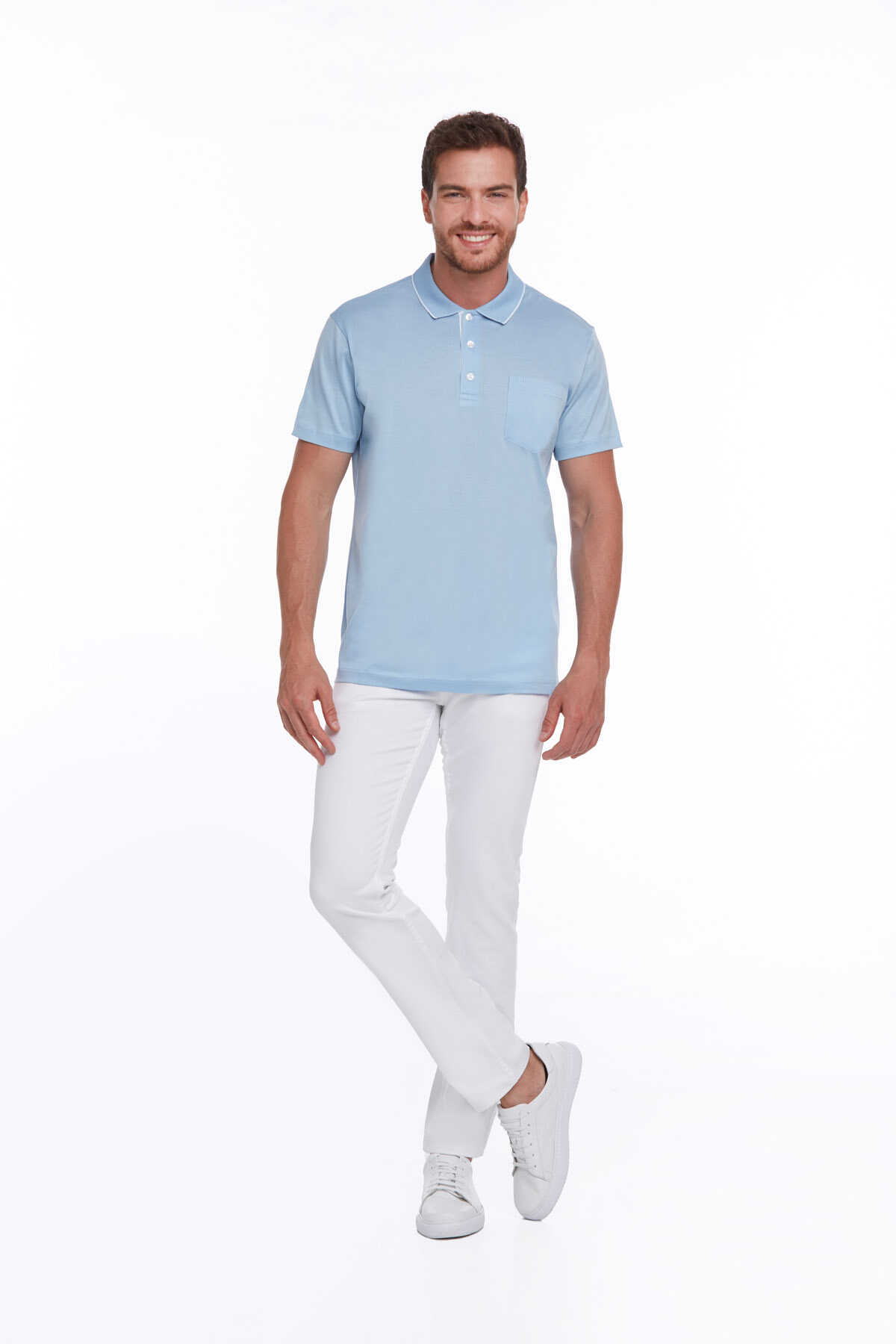 Mavi Regular Fit Merserize Polo Yaka %100 Pamuk Tişört - 4