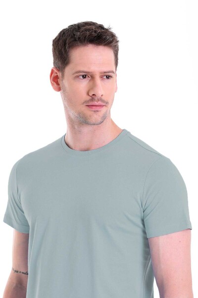 Mavi Regular Fit Bisiklet Yaka 100% Pamuk Tişört - 3