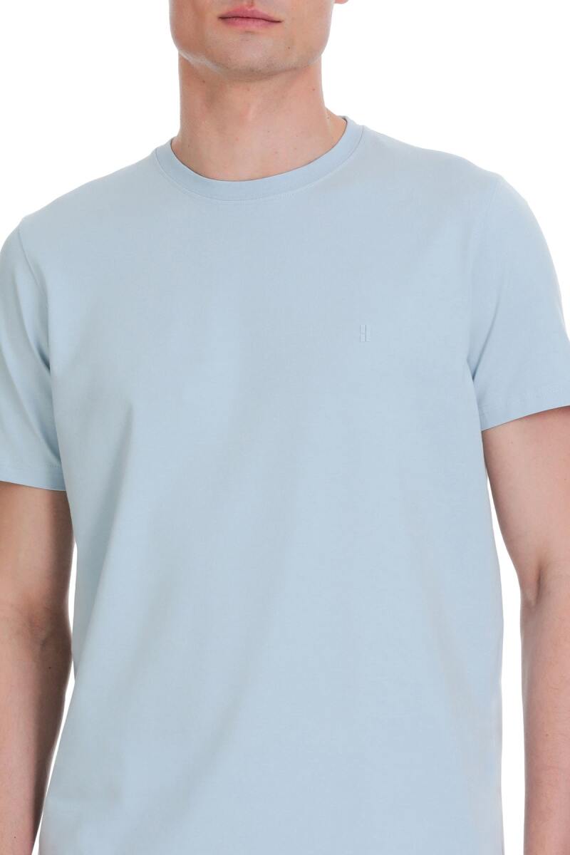 Mavi Regular Fit Bisiklet Yaka Pamuklu Tişört - HTML (1)