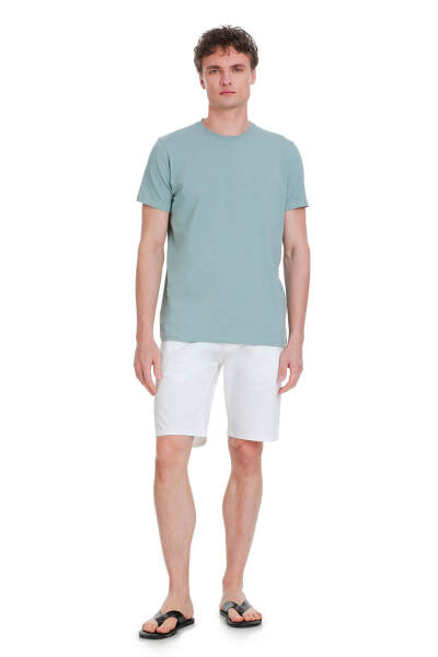 Mavi Regular Fit Bisiklet Yaka Pamuklu Tişört - 2