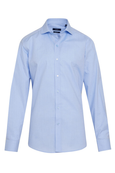 Mavi Regular Fit Uzun Kol %100Pamuk Desenli Gömlek - 2