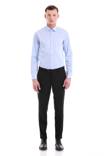 Mavi Regular Fit 100% Pamuklu Slim Yaka Uzun Kollu Klasik Gömlek - 2
