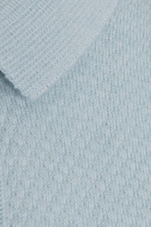 Mavi Regular Fit jakarlı Pamuklu Polo Yaka Triko Tişört - Thumbnail