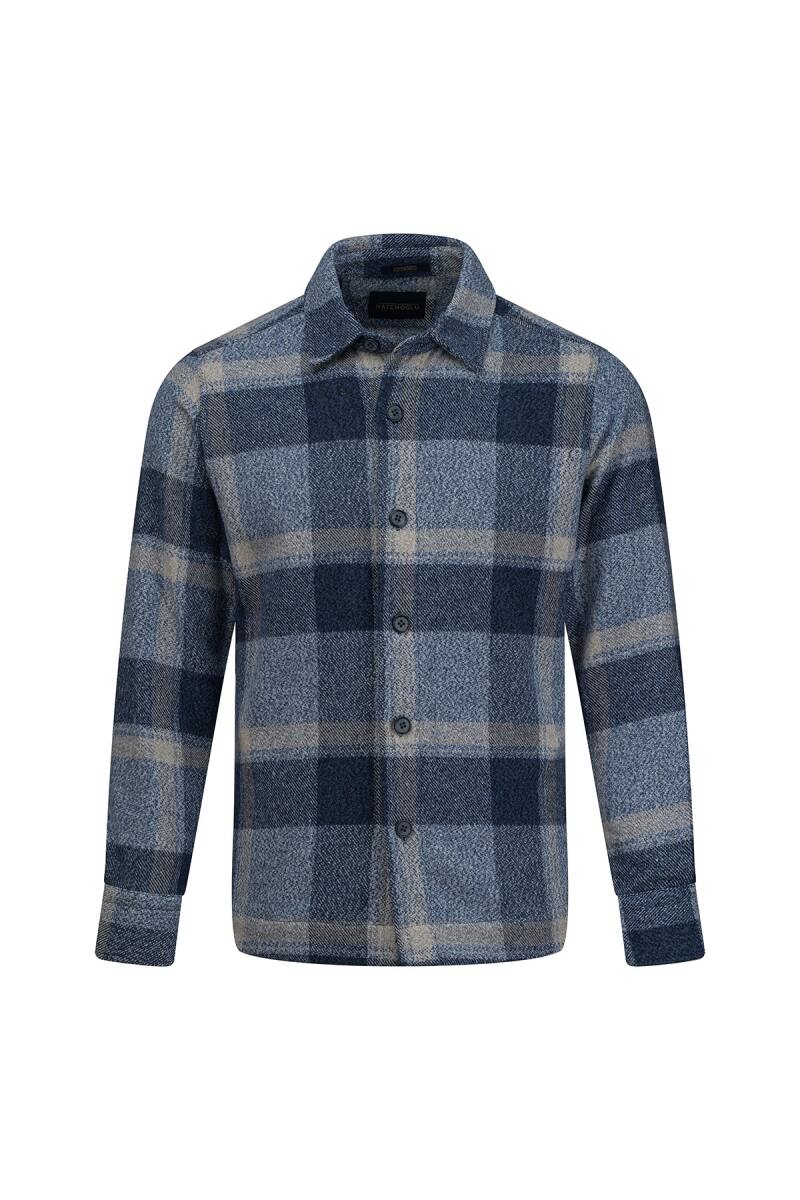 Mavi Regular Fit Shacket Uzun Kollu Pamuklu Kareli Gömlek - Hatemoğlu