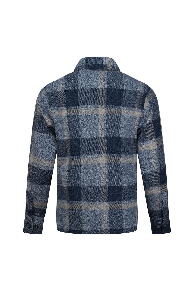 Mavi Regular Fit Shacket Uzun Kollu Pamuklu Kareli Gömlek - Hatemoğlu (1)