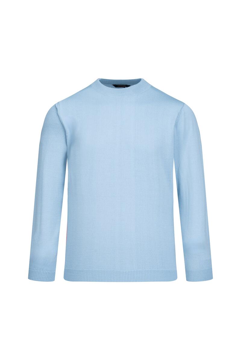 Mavi Regular Fit Yarım Balıkçı Yaka Yünlü Kazak - Hatemoğlu