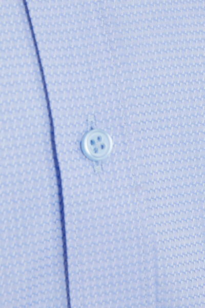 Mavi Slim Fit Desenli 100% Pamuk Uzun Kol Spor Gömlek - 5