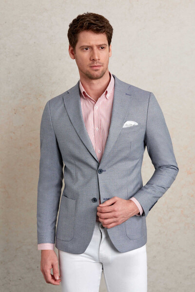 Mavi Slim Fit Mono Yaka Klasik Ceket 