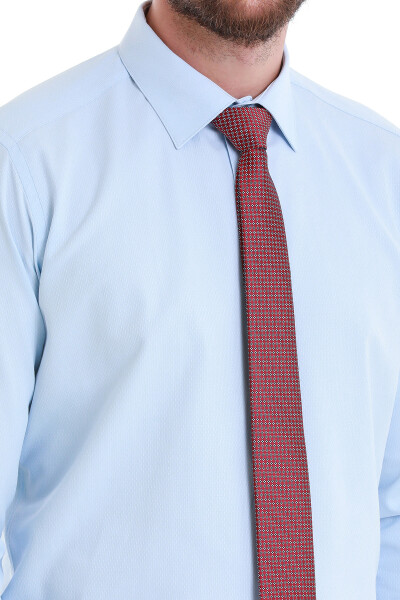 Mavi Slim Fit Slim Yaka Pamuklu Uzun Kollu Gömlek - 4