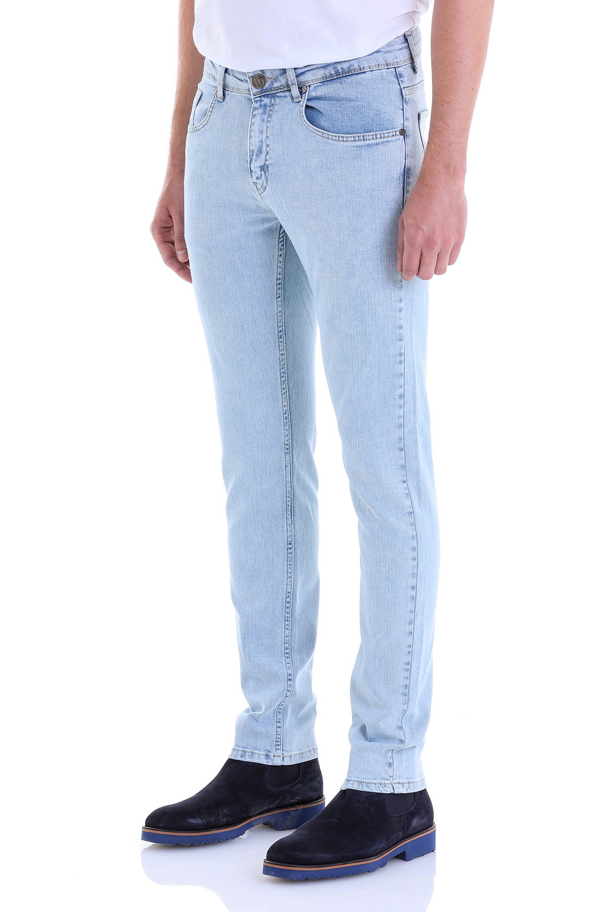 Mavi Slim Fit Düz Pamuklu 5 Cep Kot Pantolon
